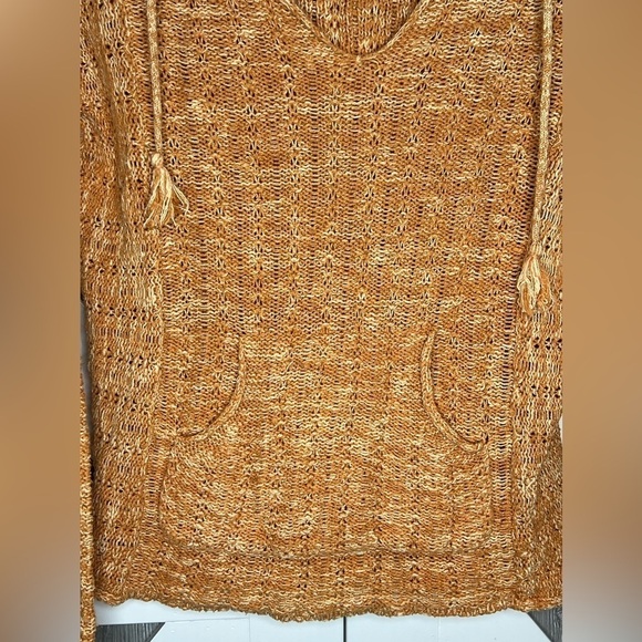 191. Natural Reflections 100% Cotton Sweater Hoodie Pullover Pumpkin Orange S - Picture 3 of 6